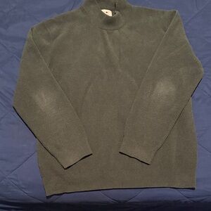 Men's Green Mock neck Sweater
